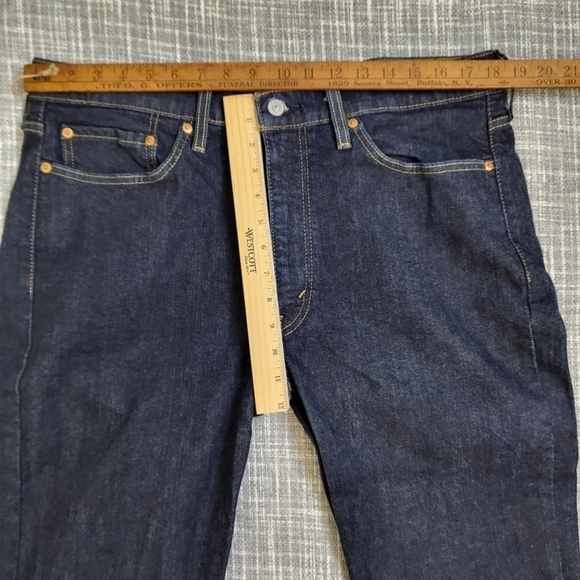 Levi's 514 Flex Straight Fit Jeans Dark Wash Blue Men's 38 (Actual 37x31) - Picture 5 of 11